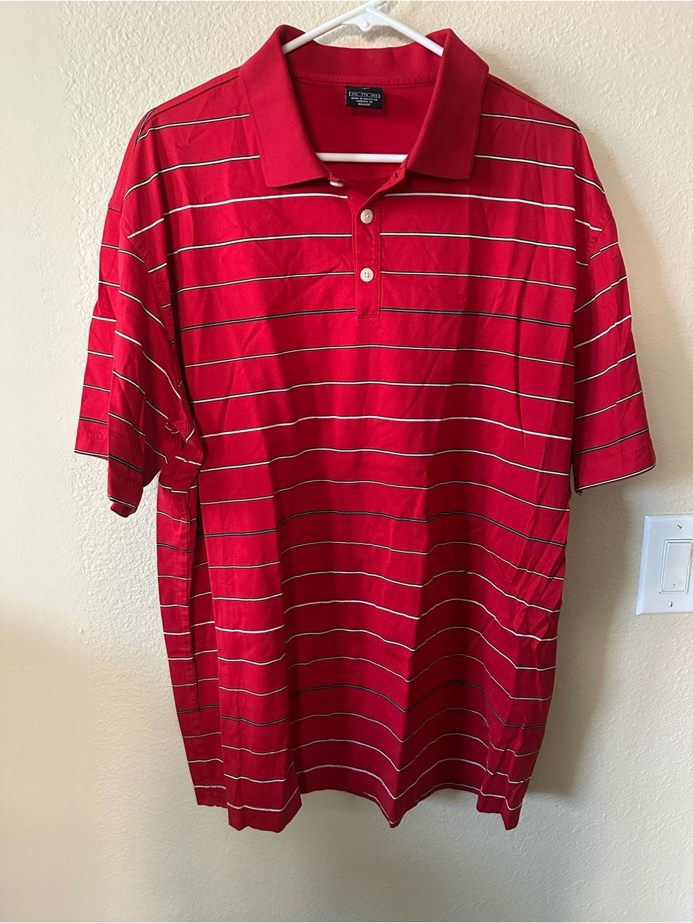 Nike Red Striped Polo Shirt - Classic Men's Casual size XXL/ NWOT 1453